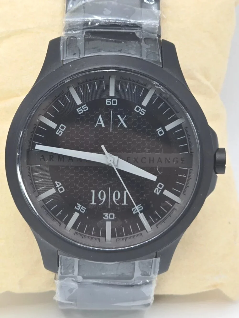 Armani Exchange Men's Black Stainless Steel Chronograph Watch AX2164